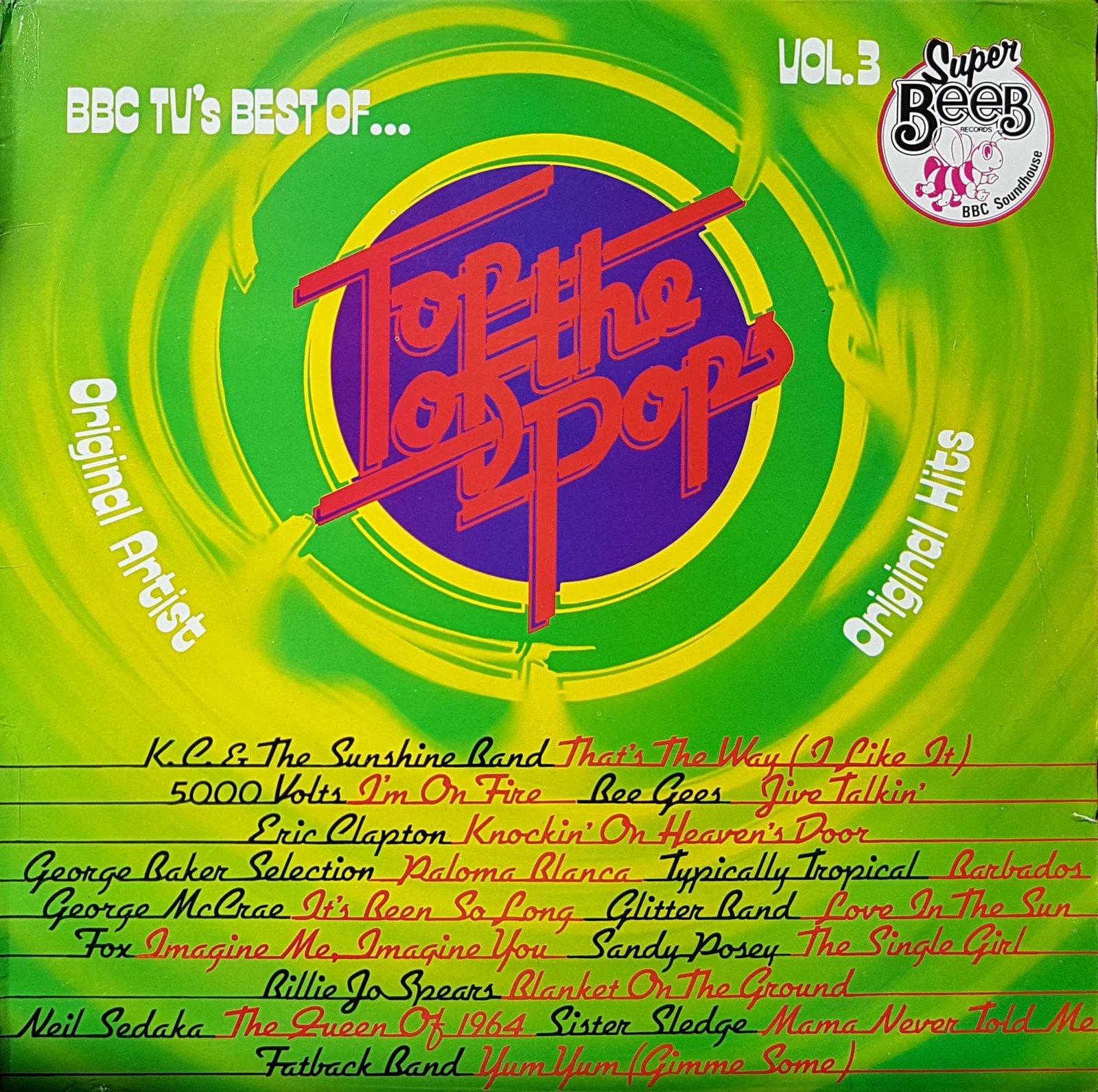 Picture of BELP 005 BBC TV's best of top of the pops - Volume 3 by artist Various